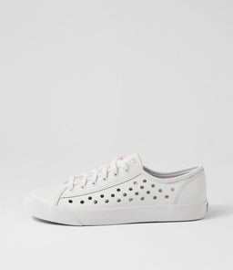 KICKSTART WHITE PUNCH LEATHER