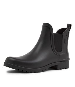ROWAN RAIN BOOT KE BLACK RUBBER