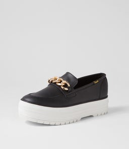 TRIPLE LOAFER KE BLACK GOLD LEATHER