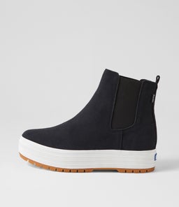 CHELSEA LUG KE BLACK SUEDE