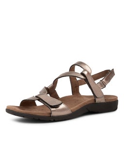 KRISPY KM PEWTER METALLIC LEATHER