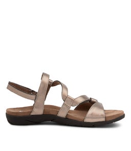 KRISPY KM PEWTER METALLIC LEATHER