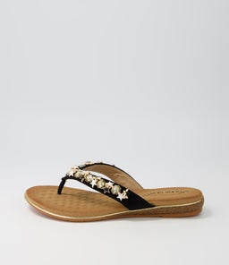 SILVIE LQ BLACK MICROSUEDE