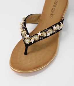 SILVIE LQ BLACK MICROSUEDE