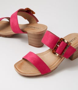 HATTIE LQ HOT PINK MICROSUEDE