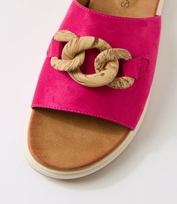 BEACH LQ HOT PINK MICROSUEDE