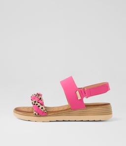 FARI LQ FUCHSIA CHEETAH MICROSUEDE