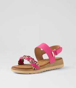 FARI LQ FUCHSIA CHEETAH MICROSUEDE
