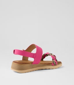 FARI LQ FUCHSIA CHEETAH MICROSUEDE
