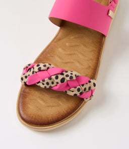 FARI LQ FUCHSIA CHEETAH MICROSUEDE