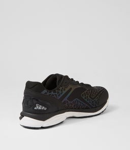 ILLUME JNR LACE LX BLACK WHITE SMOOTH