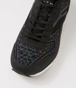 ILLUME JNR LACE LX BLACK WHITE SMOOTH