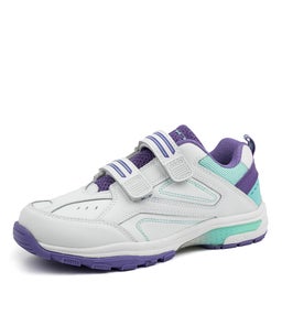 ECHO INF ADJ LX WHITE PURPLE CYAN LEATHER SMOOTH