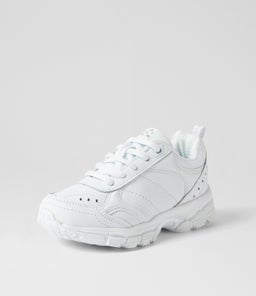 ERUPT JNR SLIM LACE LX WHITE LEATHER