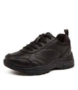 ERUPT JNR LACE PP LX BLACK LEATHER