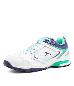 ELLIS YTH LACE LX WHITE PURPLE AQUA SMOOTH