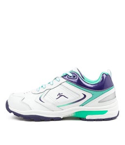 ELLIS YTH LACE LX WHITE PURPLE AQUA SMOOTH