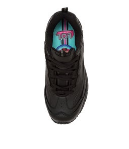 SCOOT JNR LACE LOL LX BLACK LEATHER