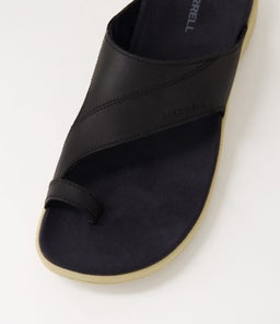 DISTRICT 4 LUXE POST ME BLACK LEATHER