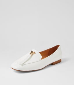 MARCELL WHITE PATENT LEATHER