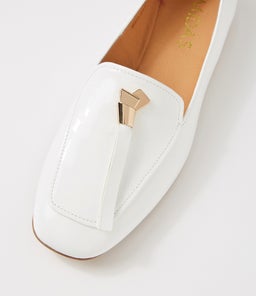MARCELL WHITE PATENT LEATHER