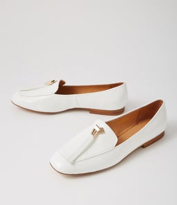 MARCELL WHITE PATENT LEATHER