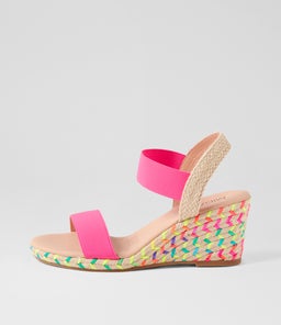 JEPPER MI NEON PINK RAINBOW ROPE ELASTIC