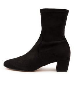 HEIDI MI BLACK STRETCH MICROSUEDE