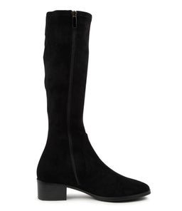 TENLEY MI BLACK STRETCH MICROSUEDE