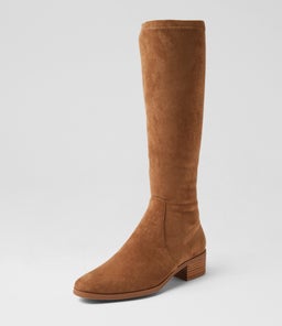 TENLEY MI LT CHOC STRETCH MICROSUEDE