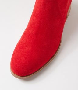 TENLEY MI RED STRETCH MICROSUEDE