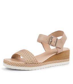 IMARA MI NUDE WEAVE LEATHER