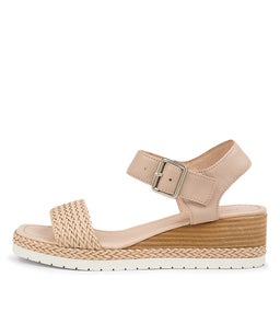 IMARA MI NUDE WEAVE LEATHER