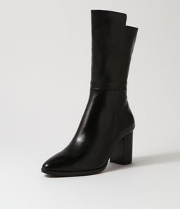 AINSLEE MI BLACK BLACK HEEL LEATHER