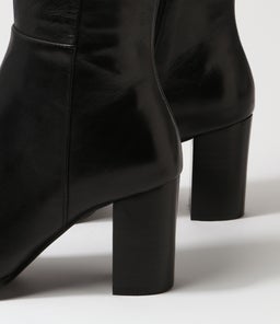 AINSLEE MI BLACK BLACK HEEL LEATHER