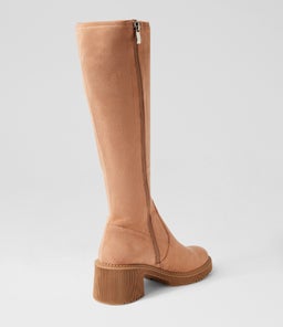 ZARAH MI CAPPUCCINO STRETCH MICROSUEDE