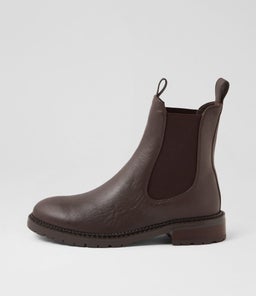 ROKKIE MI CHOC DK BROWN HEEL LEATHER