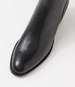 CALSI MI BLACK BLACK HEEL LEATHER