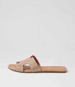 LACEE MI PALE GOLD CAMEL JEWELS SUEDE