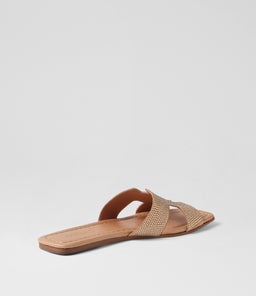 LACEE MI PALE GOLD CAMEL JEWELS SUEDE