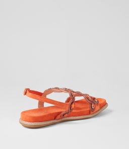 YANDA MI ORANGE SUEDE JEWELS