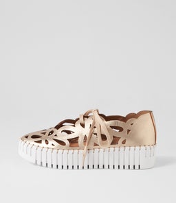 BELLAS MI CHAMPAGNE WHITE SOLE LEATHER