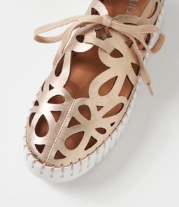 BELLAS MI CHAMPAGNE WHITE SOLE LEATHER