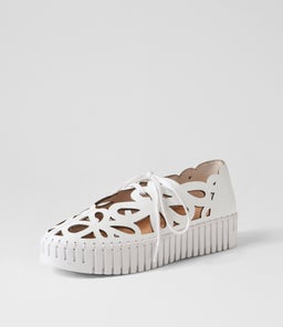BELLAS MI WHITE WHITE SOLE LEATHER