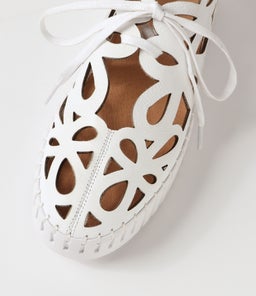 BELLAS MI WHITE WHITE SOLE LEATHER