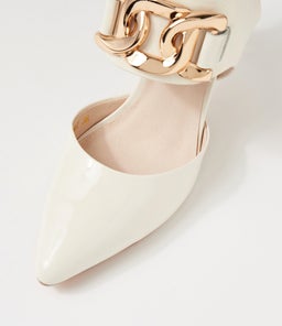 BARLEEN MI IVORY PATENT LEATHER