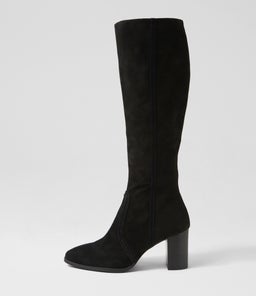AMMLA MI BLACK BLACK HEEL SUEDE