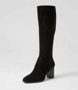 AMMLA MI BLACK BLACK HEEL SUEDE