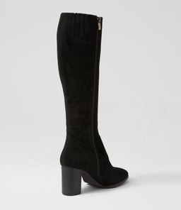 AMMLA MI BLACK BLACK HEEL SUEDE
