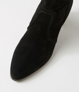 AMMLA MI BLACK BLACK HEEL SUEDE
